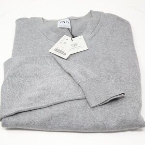NWT Zara Sweater Pullover Crew Neck Mens Size XL Gray Soft Knit Join Life NEW